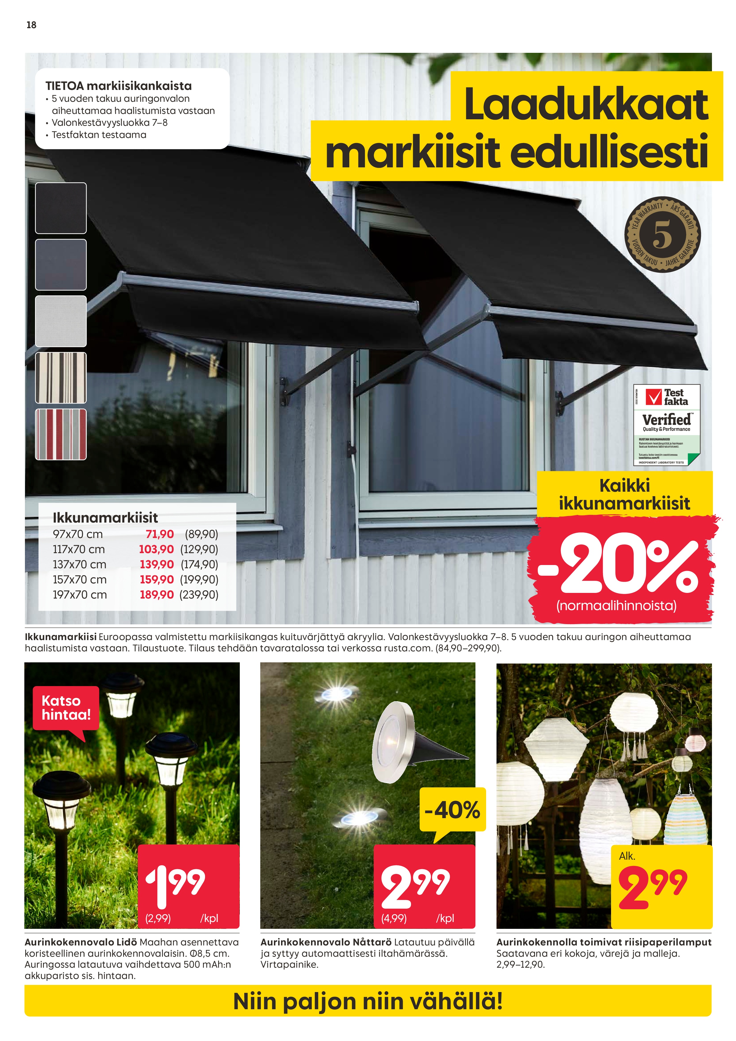 Rusta Rustattuja Hintoja sivu 18